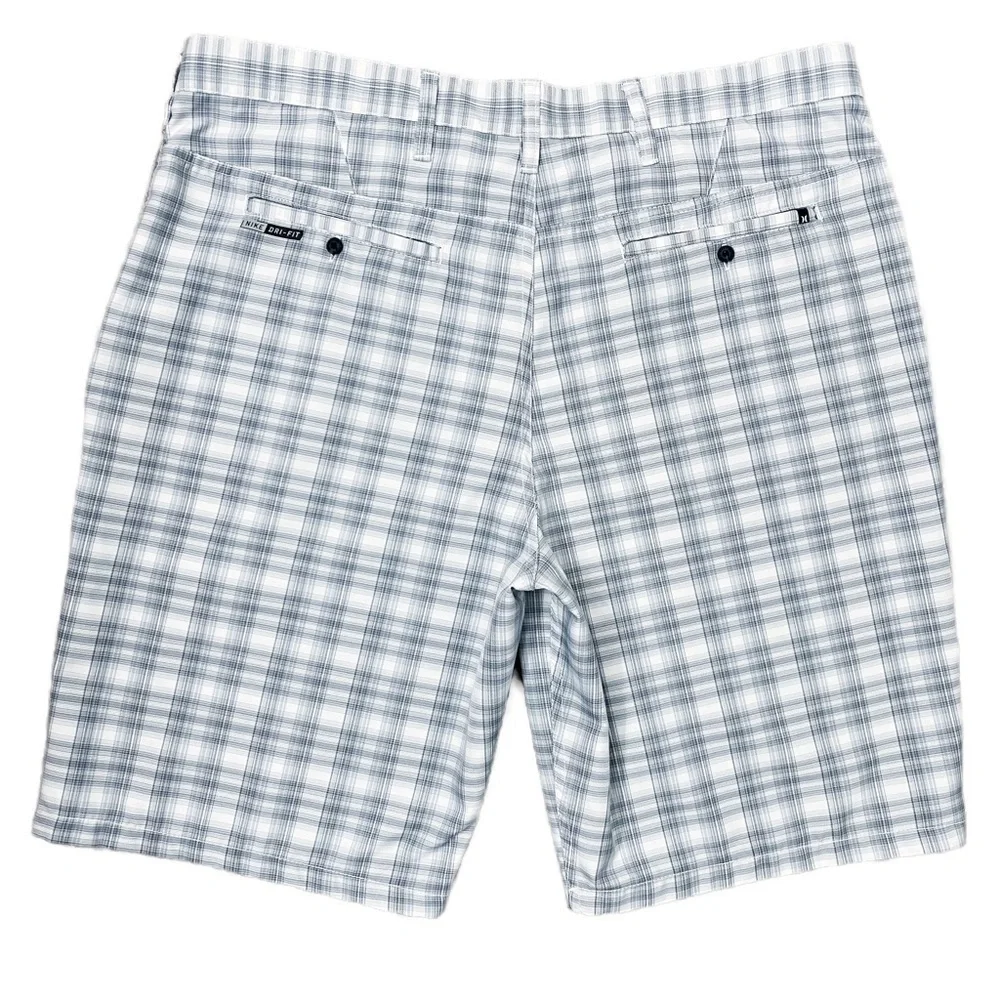 HURLEY Nike DriFit plaid shorts Mens size 36
